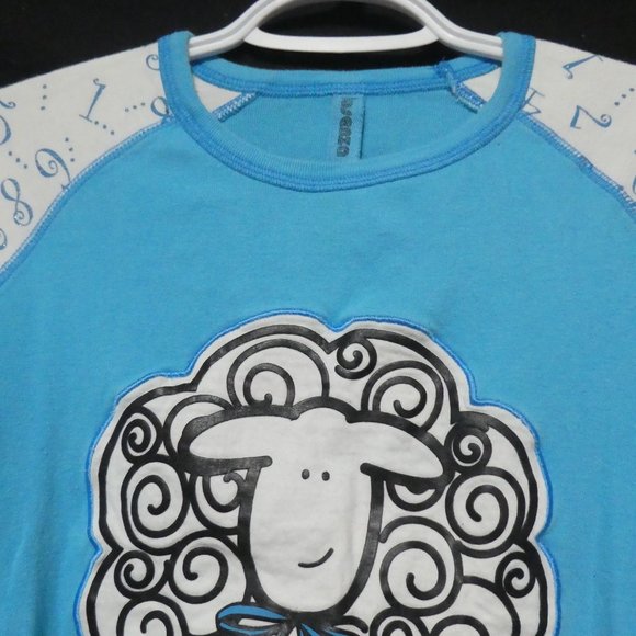 LA SENZA GIRL SLEEP | large | 100% Cotton | Count Sheep Theme Pajama Shirt - Picture 4 of 15